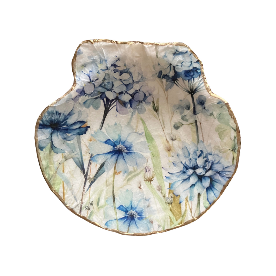 Blue Wildflowers Shell